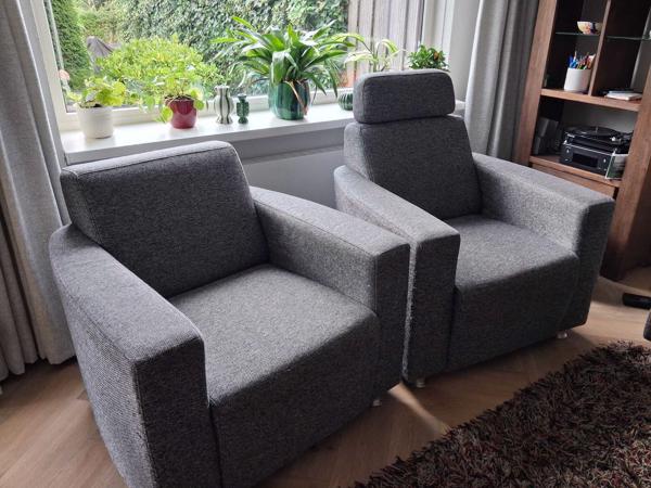 3-zitsbank met 2 fauteuils