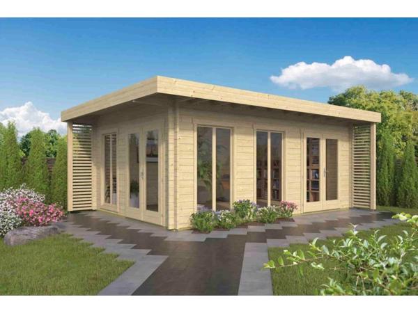 Blokhut - Tuinhuis Hildegard | 44 mm | vuren onbehandeld