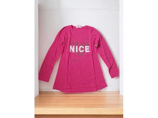 Seagull longsleeve pink hart nice glitter en parels 170/176