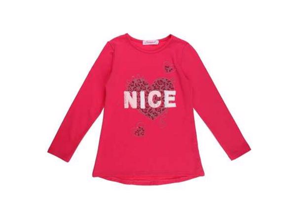 Seagull longsleeve pink hart nice glitter en parels 170/176