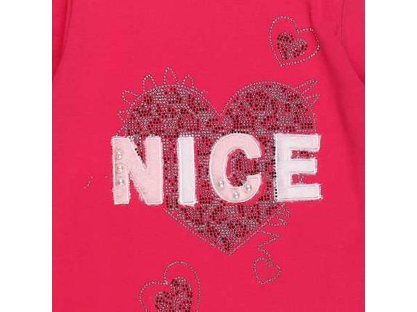 Seagull longsleeve pink hart nice glitter en parels 170/176