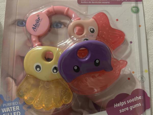 Alvar baby bijtringen ocean teether set ( vanaf 3 maanden )