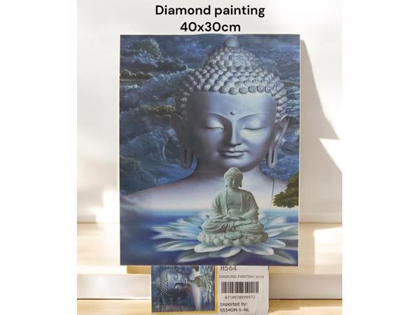 Diamond Painting Pakket - Boeddha - 40x30 cm - Complete Set