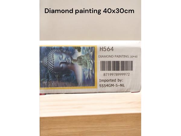 Diamond Painting Pakket - Boeddha - 40x30 cm - Complete Set