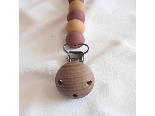 Speenkoord roos pasteloranje oudroze