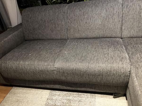 Grijs hoekbank 3 personen