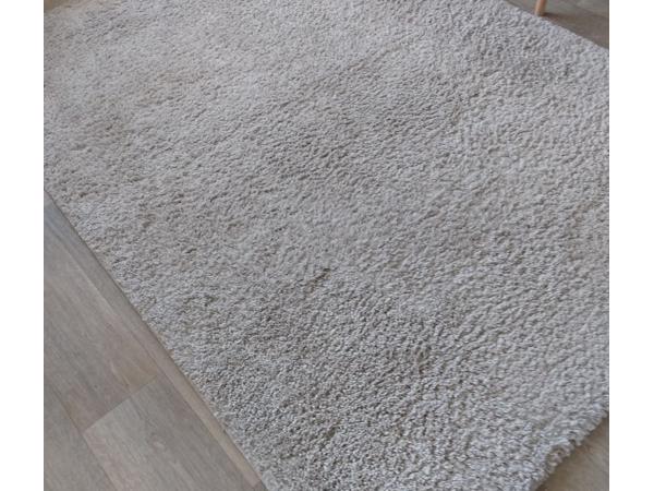 Vloerkleed 160x230 beige gemêleerd