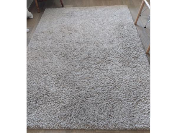 Vloerkleed 160x230 beige gemêleerd