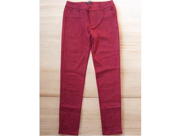 Drole de Copine stretchy zachte sterren broek rood S