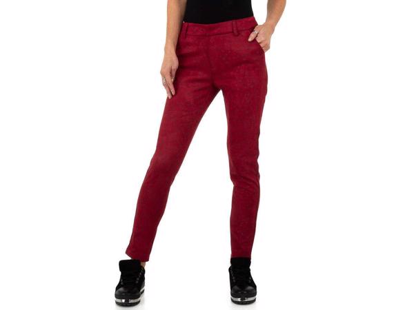 Drole de Copine stretchy zachte sterren broek rood S