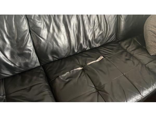 Leren hoekbank Montel