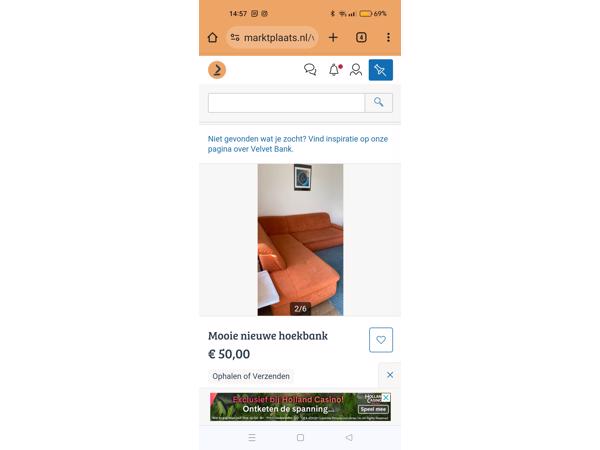 Hoekbank in goede staat