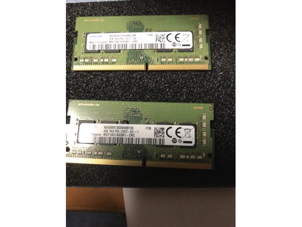 DDR4 PC4 werkgeheugen 2x 4gb (sodimm) laptop werkgeheugen