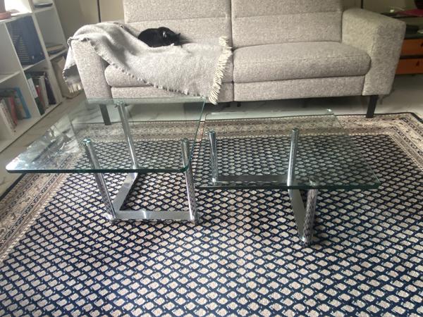 Set glazen salontafels