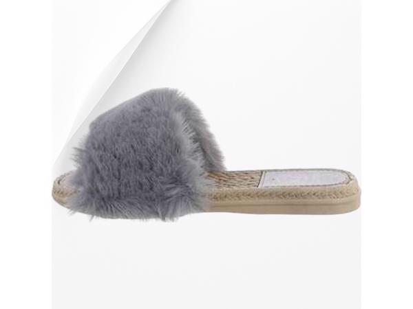 Givana Fluffy muiltjes - slippers grijs 38