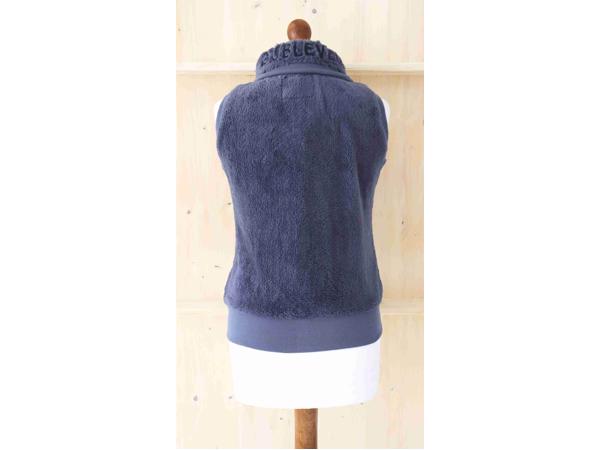 Fleece vest - bodywarmer, middelblauw, maat XS (nieuw)