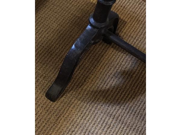 Ovale teakhouten eettafel 220x110 inclusief onderstel