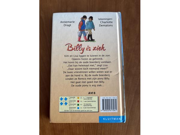AVI 6 Kim Wampie serie : Billy is ziek ( pony ) A. Dragt