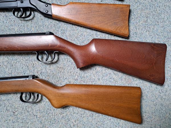 Diana luchtbuksen mod. 1, 15, 22 en 24