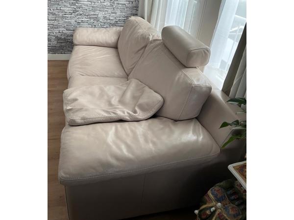 Leren Eijerkamp bank, 250 cm.