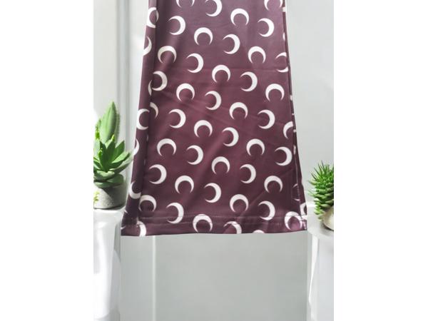 Bruine flair broek halve maantjes S/36