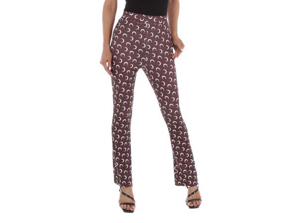 Bruine flair broek halve maantjes S/36