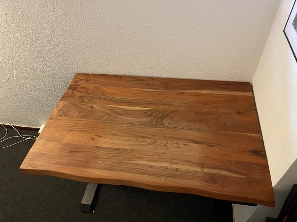Tafel elektrisch zit-sta bureau Solido massief Eiken