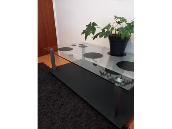 Glazen salontafel