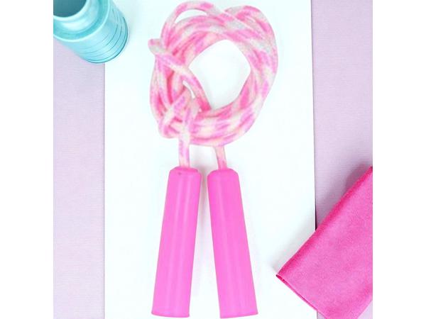 Springtouw roze lengte 2.20M