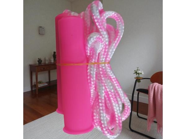 Springtouw roze lengte 2.20M