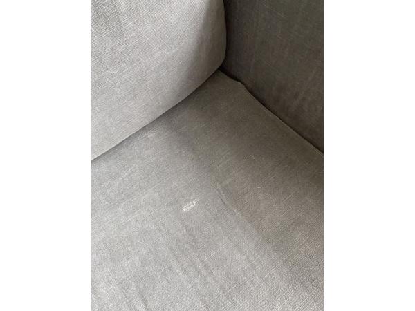 Grijze bank met loveseat