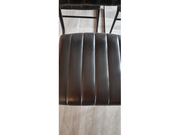 Eetkamerstoelen antraciet grijs 4x