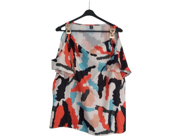 Shein schouderloze top met schakels XL