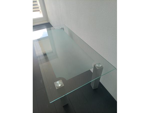 Glazen salontafel