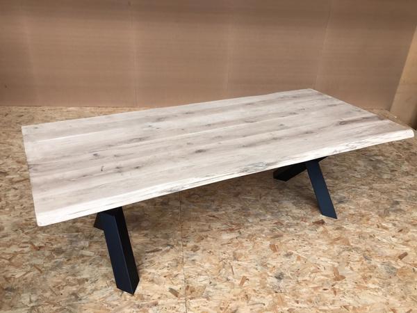 Rustiek Eiken boomstam tafelbladen te koop