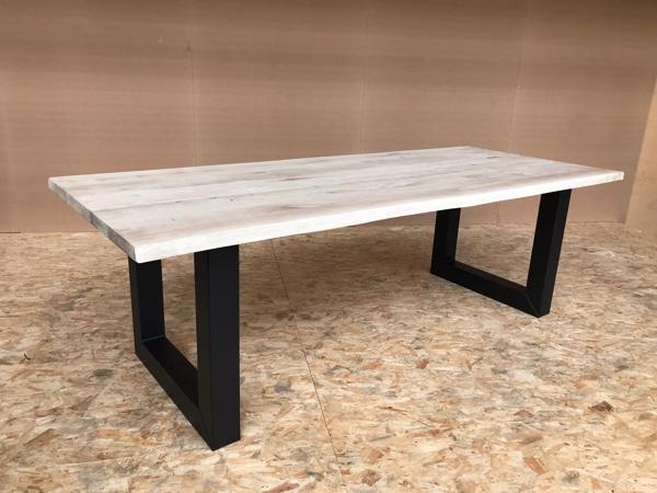 Rustiek Eiken boomstam tafelbladen te koop