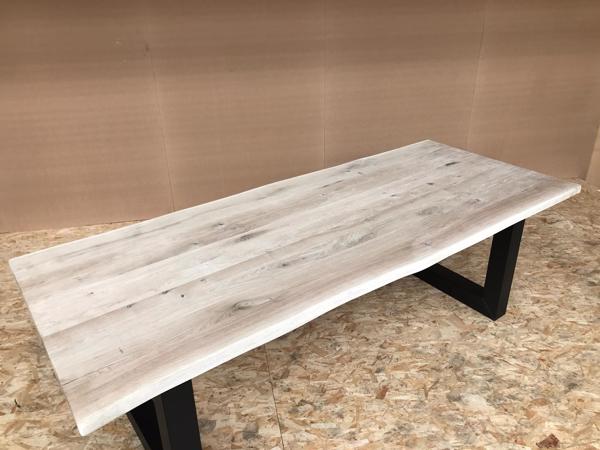 Rustiek Eiken boomstam tafelbladen te koop