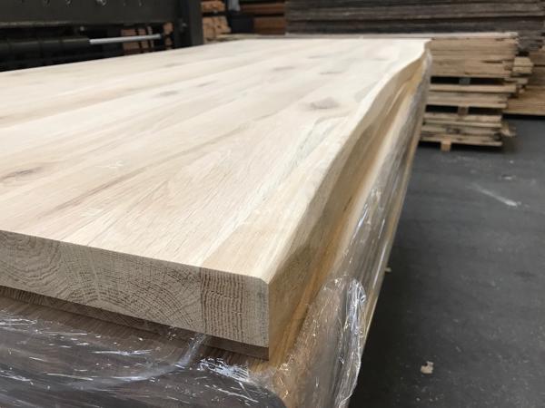 Rustiek Eiken boomstam tafelbladen te koop