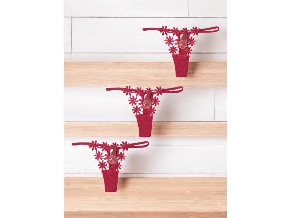 3x Hana strings rood sterretjes one size