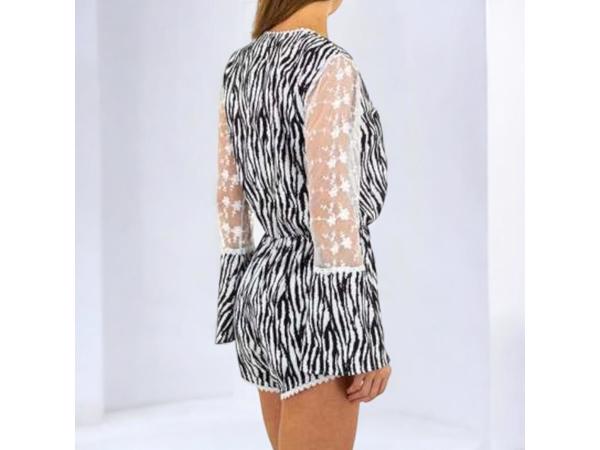 Emmash Paris playsuit zebra M/38