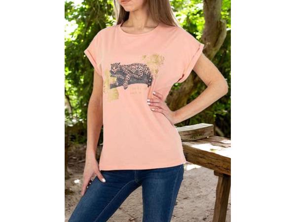 T-shirt strak getailleerd roze 4XL