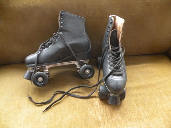 Roller Skates zwart leer maat 43