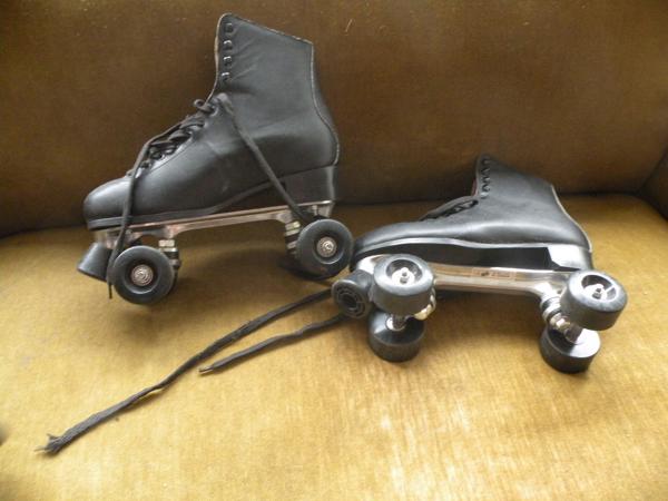 Roller Skates zwart leer maat 43