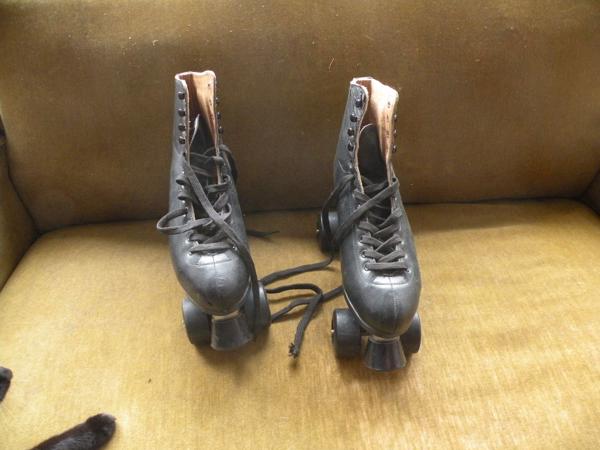 Roller Skates zwart leer maat 43