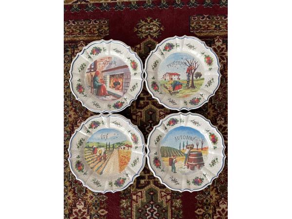 "De vier seizoenen" decoratieve borden