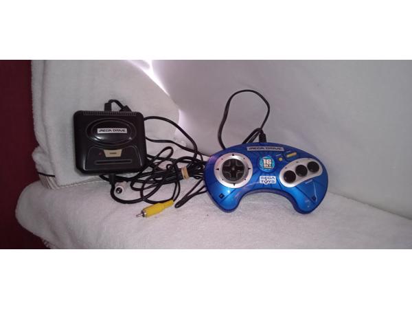 Sega Mega Drive 16 bit blauw