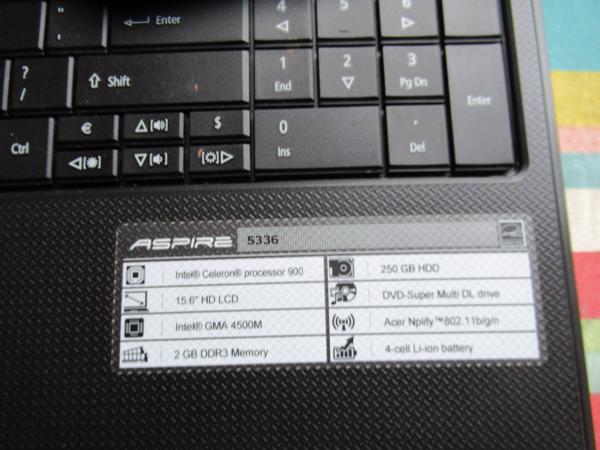 acer acer  aspire 5336