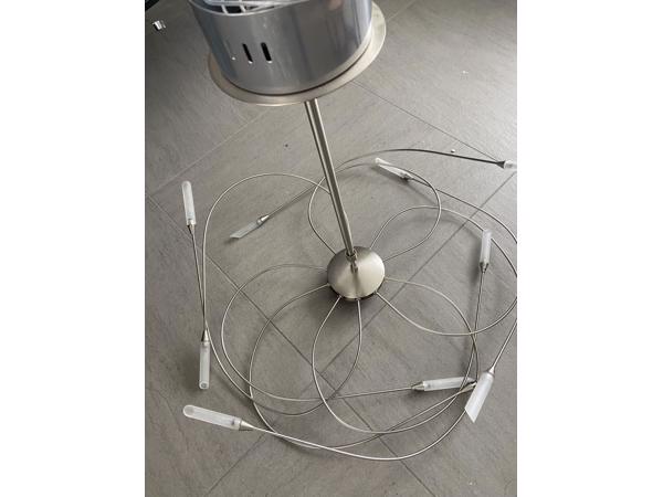 Zilverkleurig hanglamp