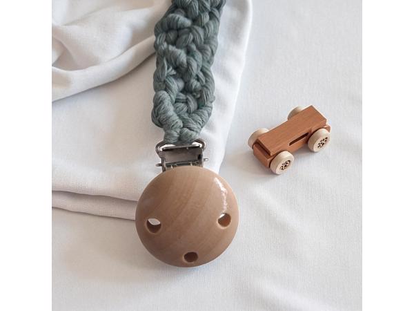 Speenkoord macrame khaki