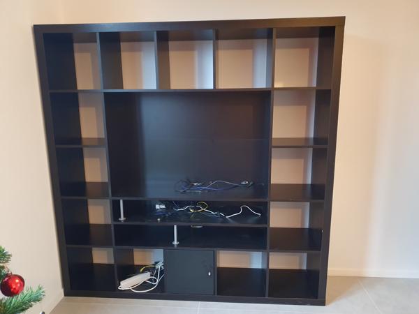 Ikea Expendit zwarte TV meubel 185x185
